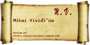 Mihai Viviána névjegykártya